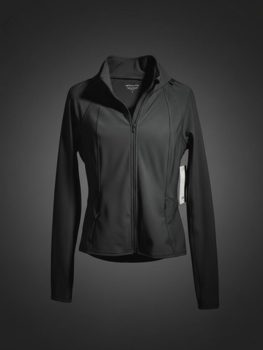 Athleta Women's Interval Jacket Black PowerMove Quick Dry NWT Size Small